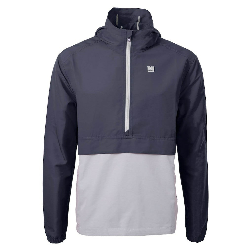 Cutter & Buck Charter Eco Recycled Anorak Half-Zip Jacket - New York Giants