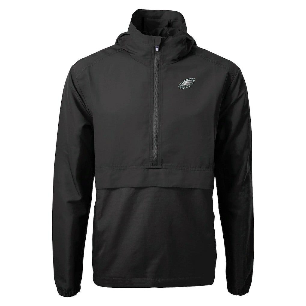 Cutter & Buck Charter Eco Recycled Anorak Half-Zip Jacket - Philadelphia Eagles