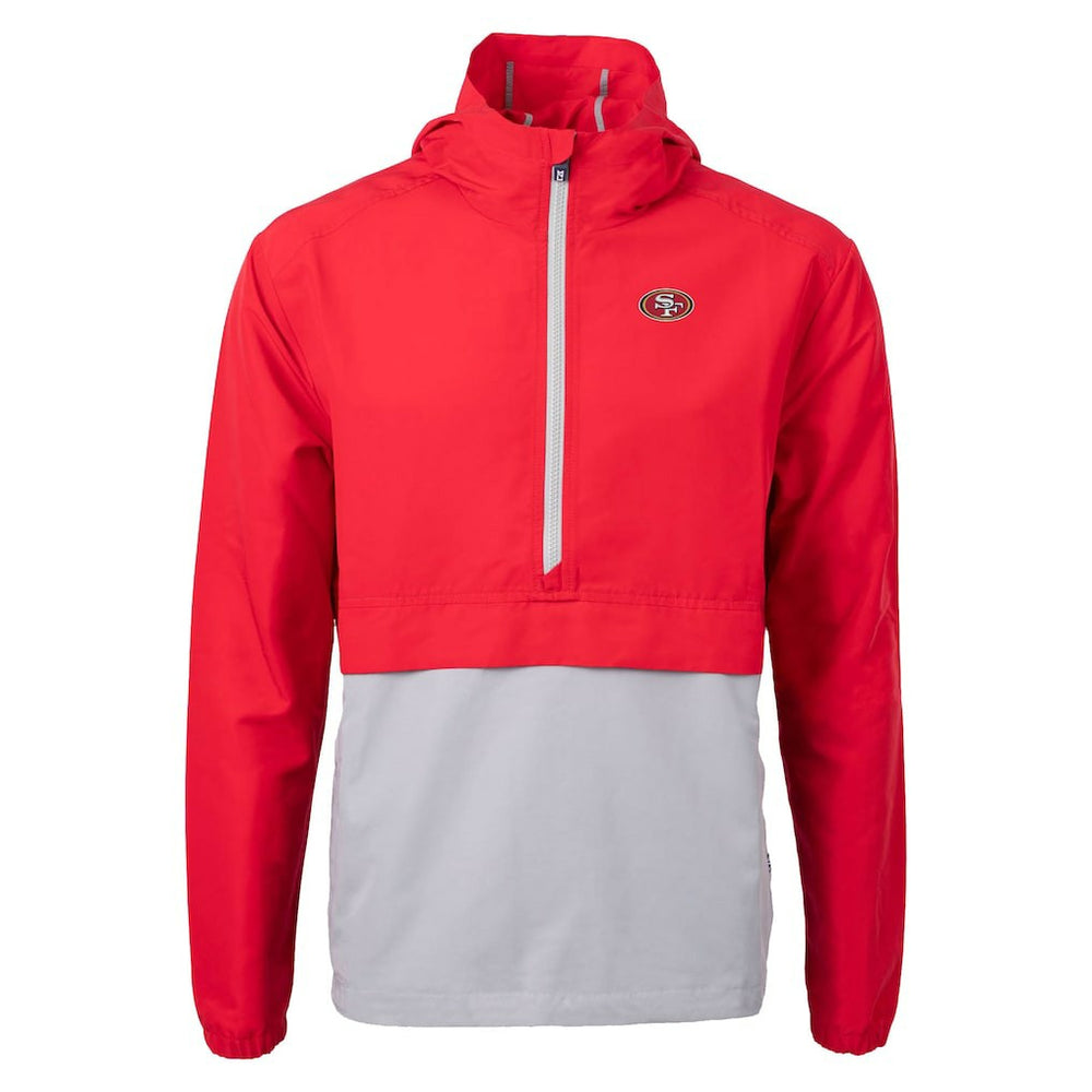 Cutter & Buck Charter Eco Recycled Anorak Half-Zip Jacket - San Francisco 49ers
