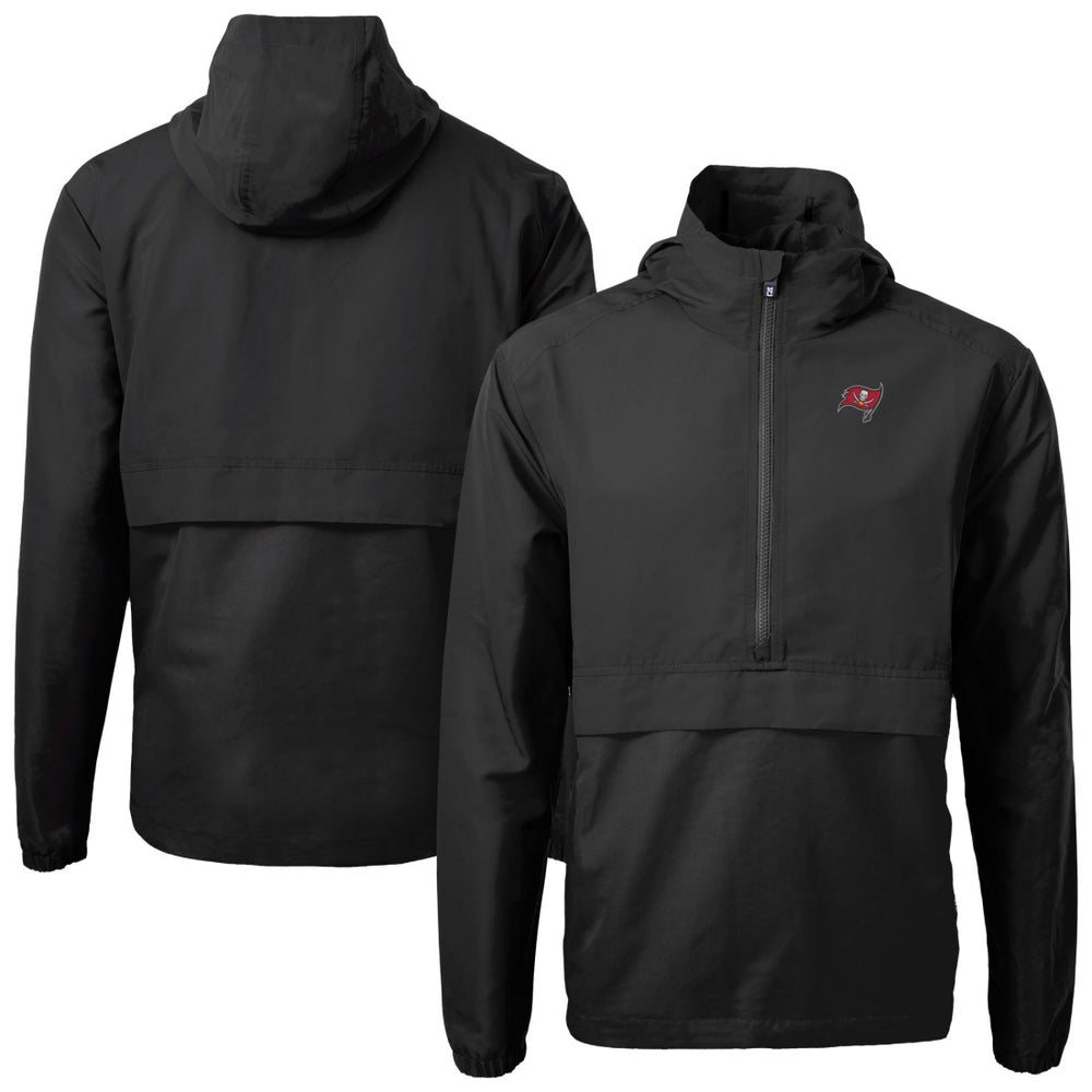 Cutter & Buck Charter Eco Recycled Anorak Half-Zip Jacket - Tampa Bay Buccaneers