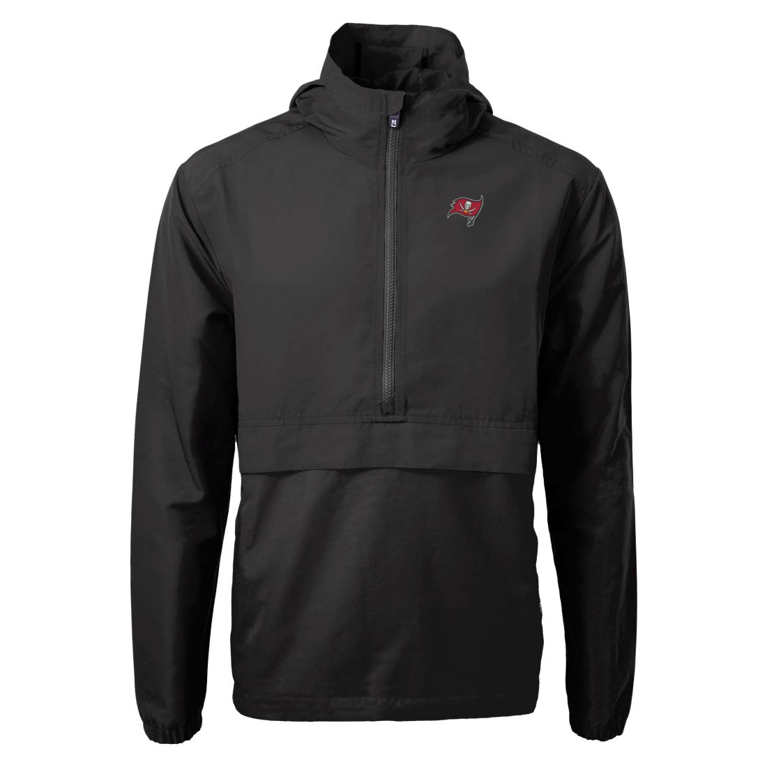 Cutter & Buck Charter Eco Recycled Anorak Half-Zip Jacket - Tampa Bay Buccaneers