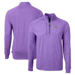 Cutter & Buck Adapt Eco Knit Quarter-Zip Pullover Top - Minnesota Vikings