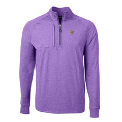 Cutter & Buck Adapt Eco Knit Quarter-Zip Pullover Top - Minnesota Vikings