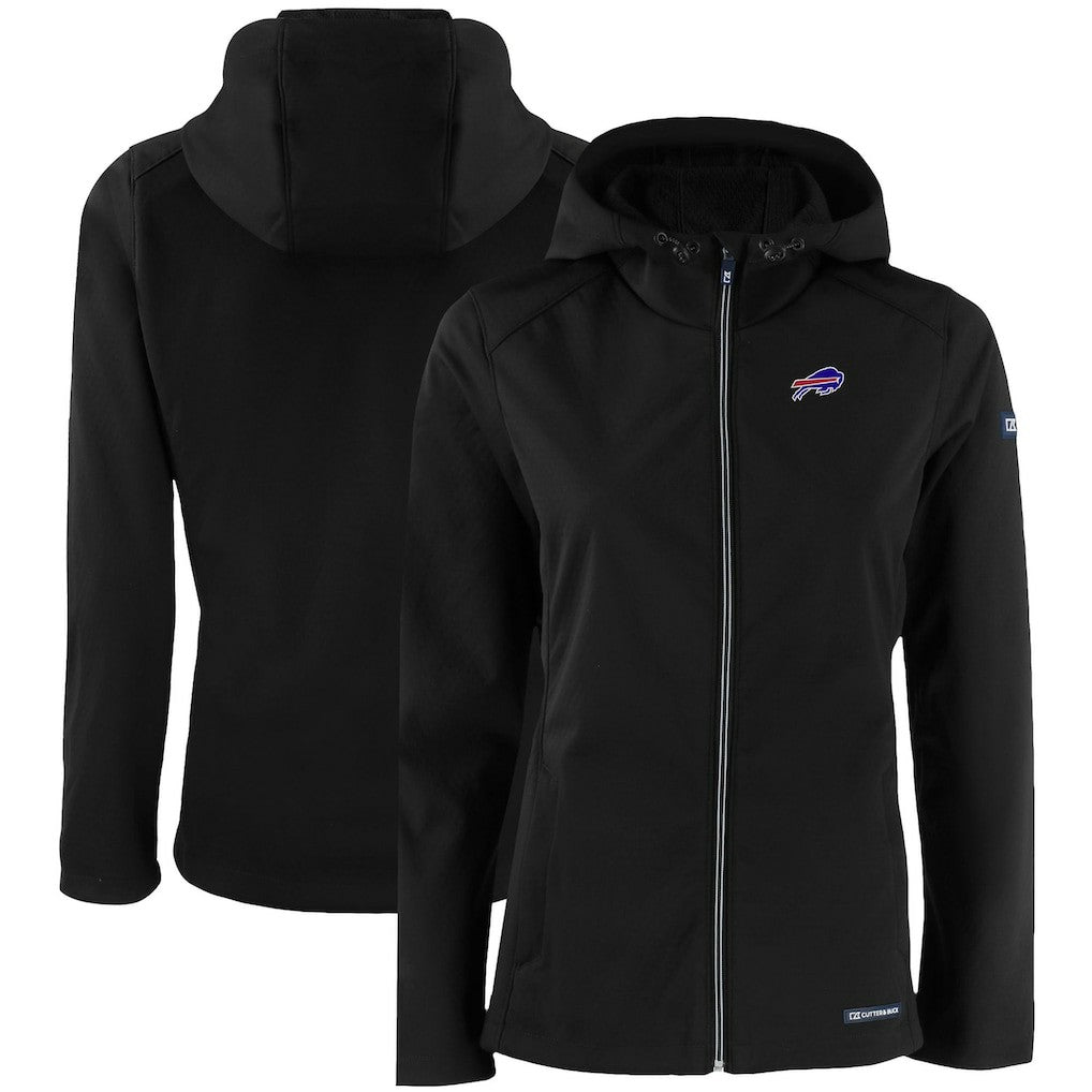 Cutter & Buck Women's Evoke Eco Softshell Recycled Full-Zip Hooded Jacket - Buffalo Bills