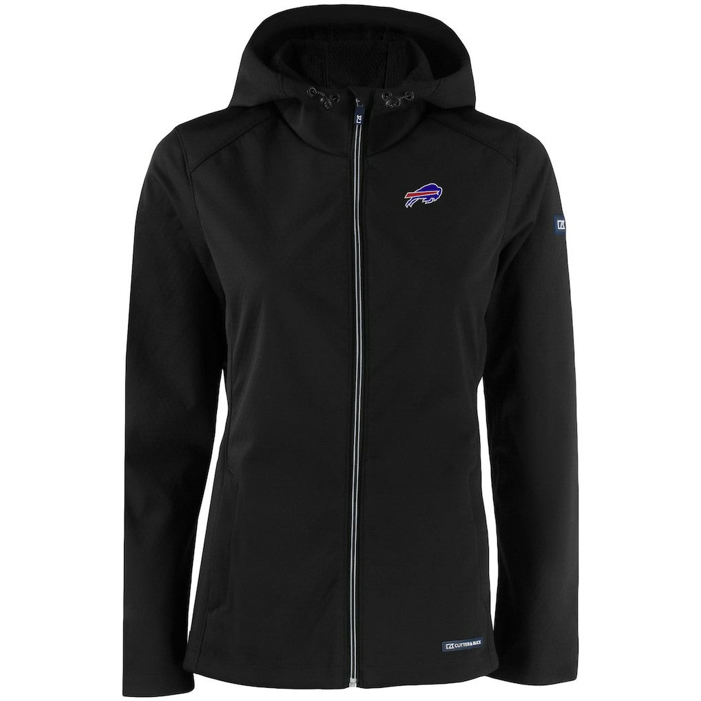 Cutter & Buck Women's Evoke Eco Softshell Recycled Full-Zip Hooded Jacket - Buffalo Bills