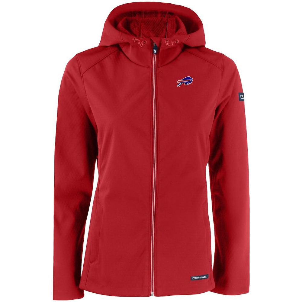 Cutter & Buck Women's Evoke Eco Softshell Recycled Full-Zip Hooded Jacket - Buffalo Bills