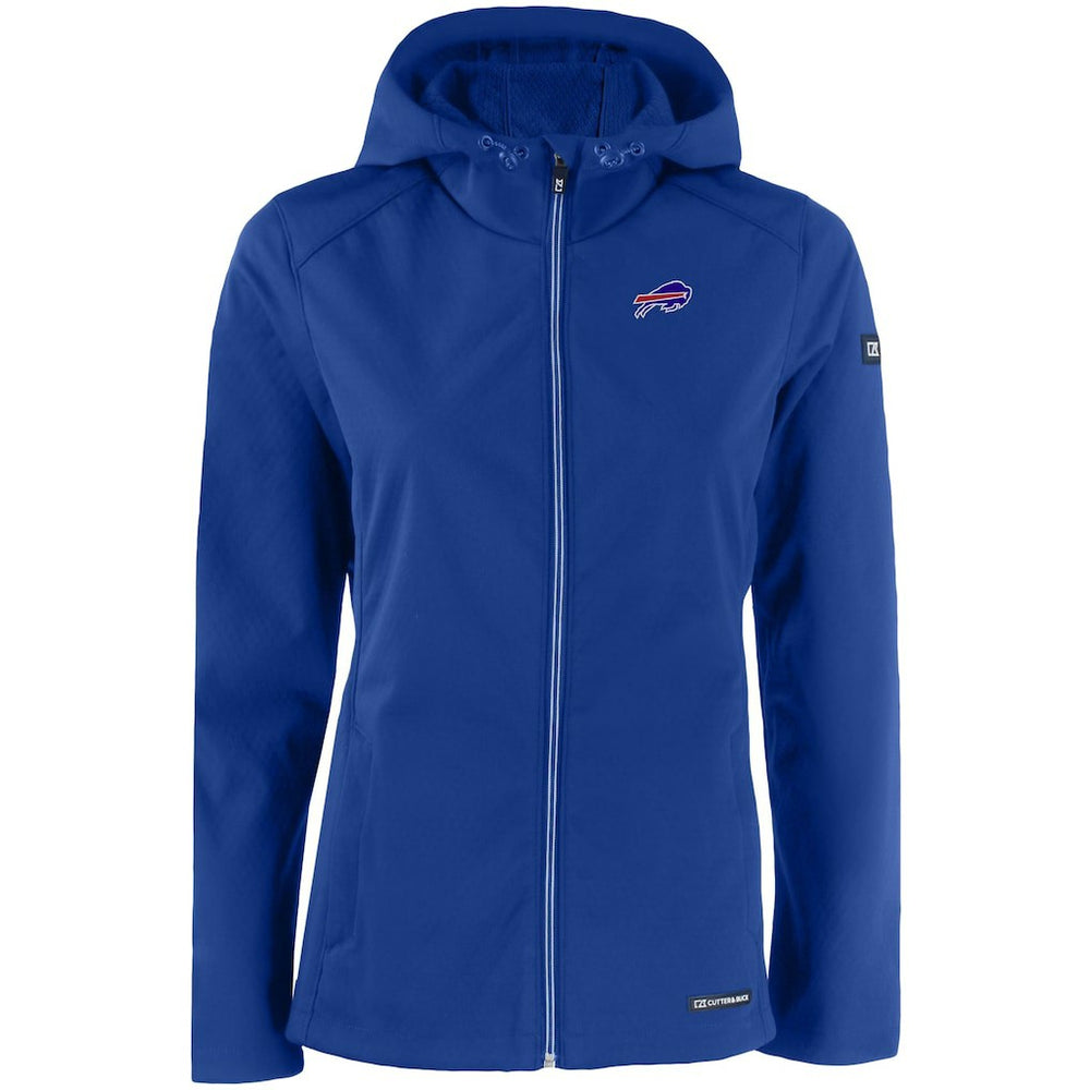 Cutter & Buck Women's Evoke Eco Softshell Recycled Full-Zip Hooded Jacket - Buffalo Bills