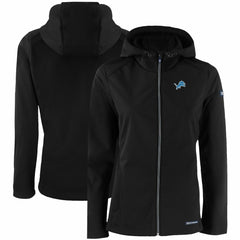 Cutter & Buck Women's Evoke Eco Softshell Recycled Full-Zip Hooded Jacket - Detroit Lions