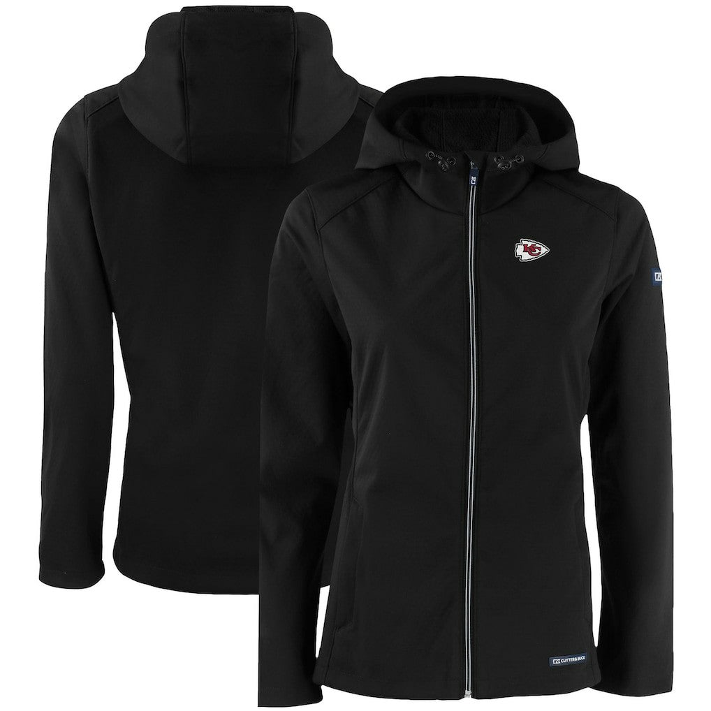 Cutter & Buck Women's Evoke Eco Softshell Recycled Full-Zip Hooded Jacket - Kansas City Chiefs