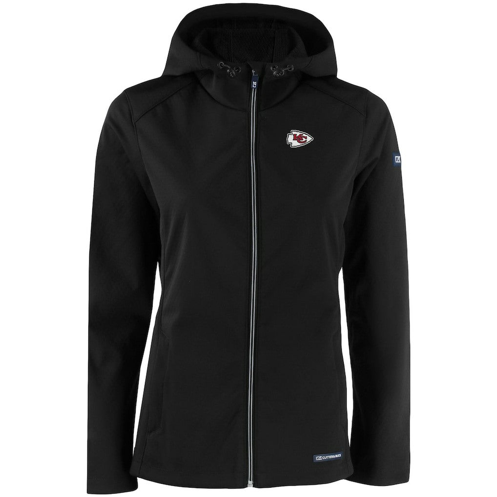 Cutter & Buck Women's Evoke Eco Softshell Recycled Full-Zip Hooded Jacket - Kansas City Chiefs
