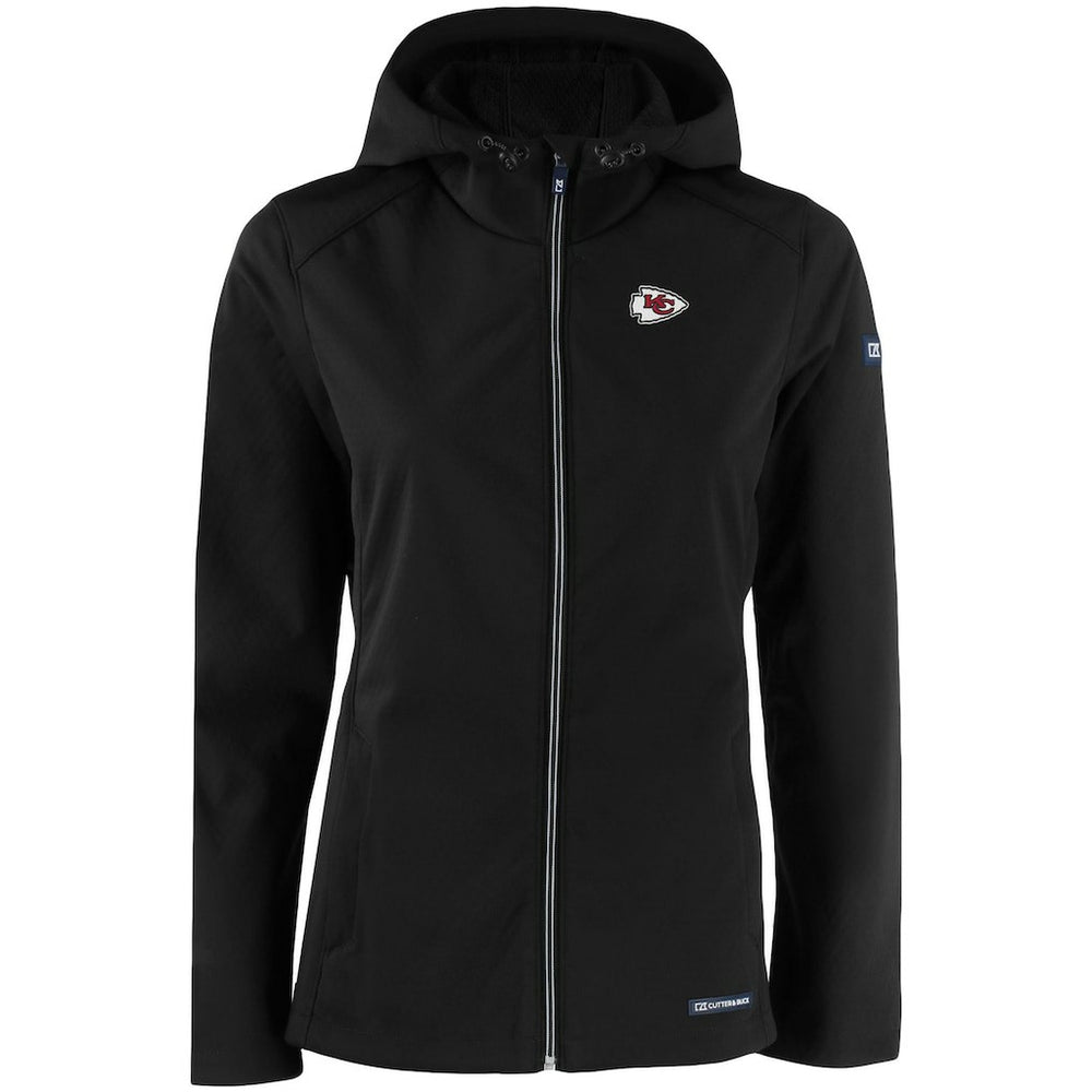 Cutter & Buck Women's Evoke Eco Softshell Recycled Full-Zip Hooded Jacket - Kansas City Chiefs
