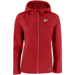 Cutter & Buck Women's Evoke Eco Softshell Recycled Full-Zip Hooded Jacket - Kansas City Chiefs