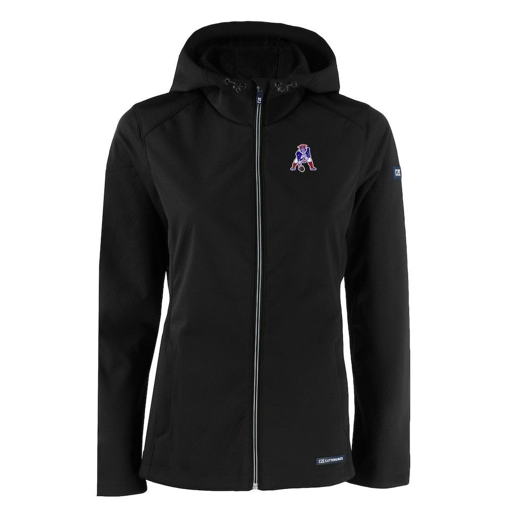 Cutter & Buck Women's Evoke Eco Softshell Recycled Full-Zip Hooded Jacket - New England Patriots