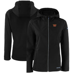 Cutter & Buck Women's Evoke Eco Softshell Recycled Full-Zip Hooded Jacket - Washington Commanders