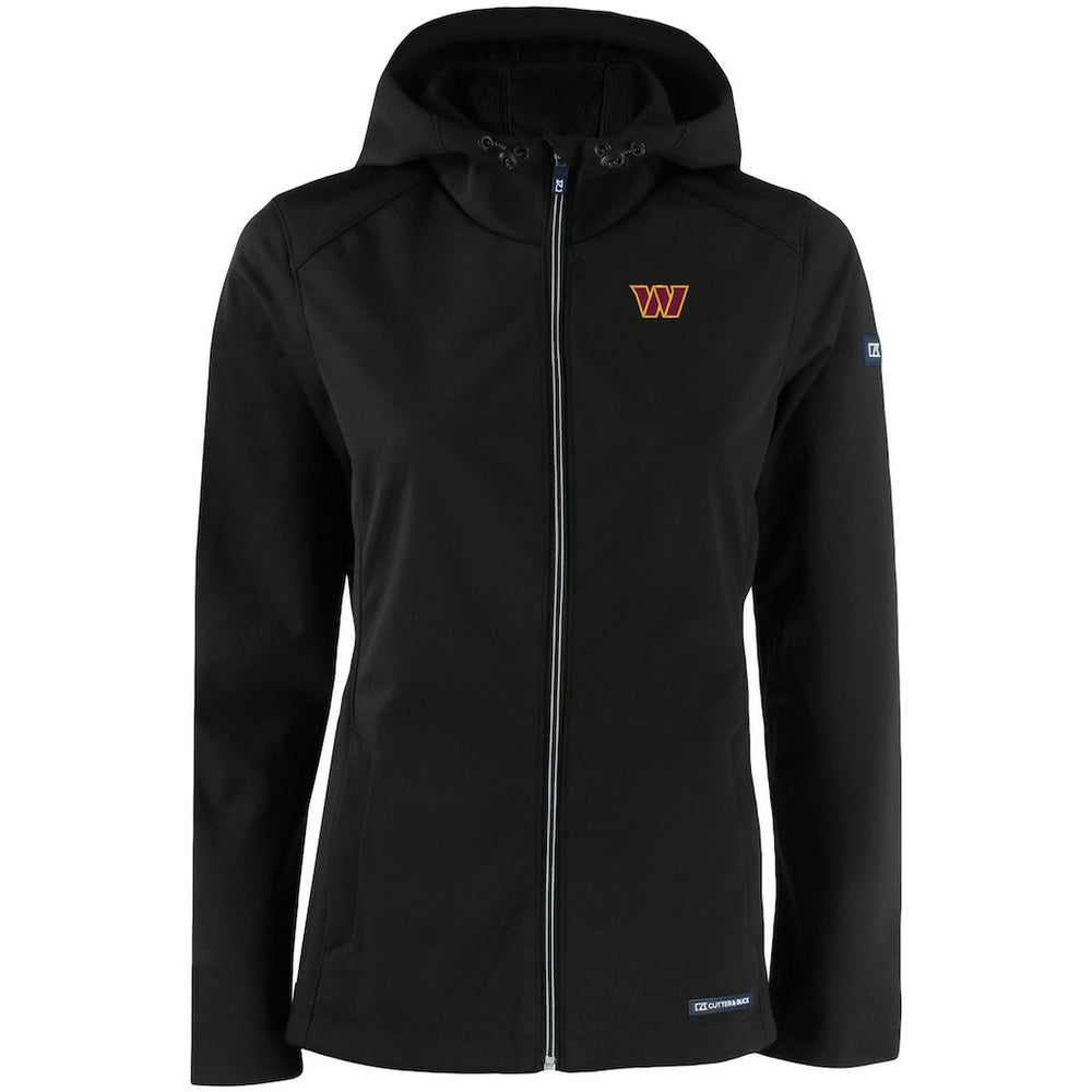 Cutter & Buck Women's Evoke Eco Softshell Recycled Full-Zip Hooded Jacket - Washington Commanders
