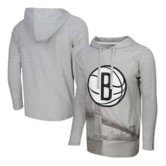 NBA Brooklyn Nets Stadium Essentials Atrium Raglan Long Sleeve Hoodie T-Shirt