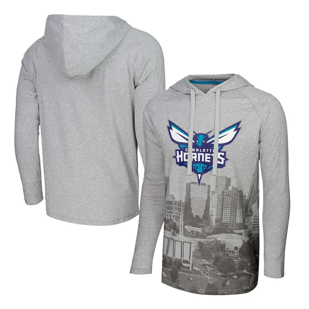 NBA Charlotte Hornets Stadium Essentials Atrium Raglan Long Sleeve Hoodie T-Shirt