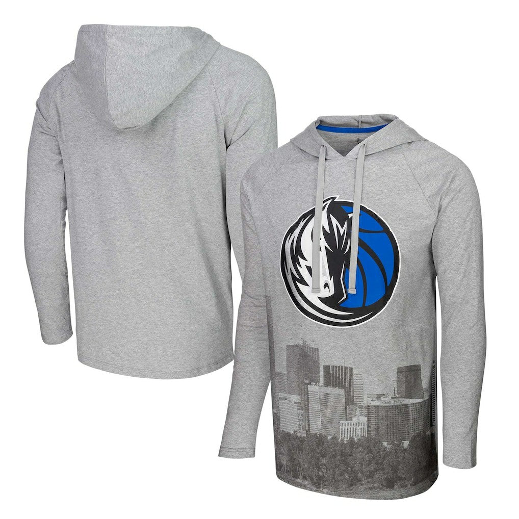 NBA Dallas Mavericks Stadium Essentials Atrium Raglan Long Sleeve Hoodie T-Shirt sale