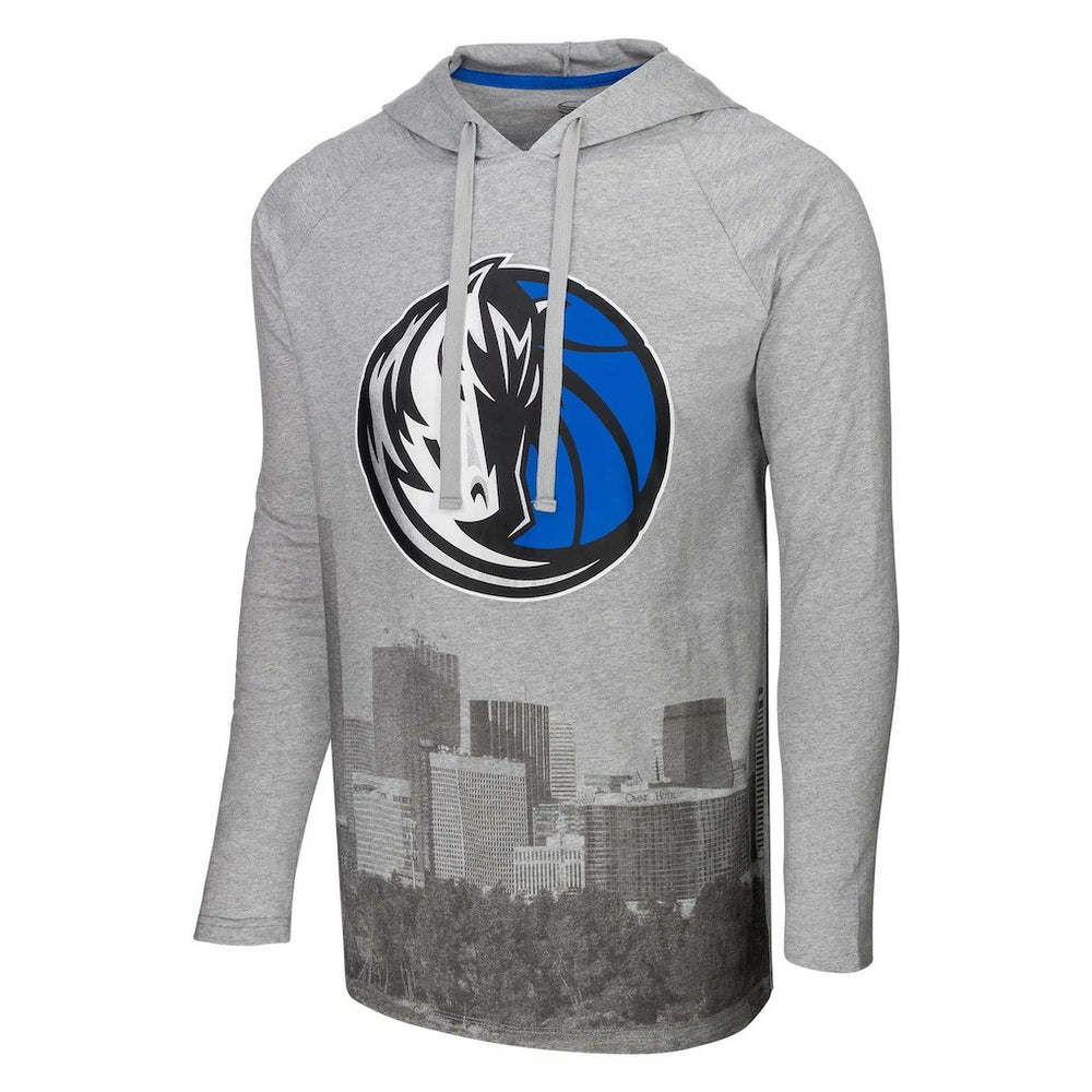 NBA Dallas Mavericks Stadium Essentials Atrium Raglan Long Sleeve Hoodie T-Shirt sale