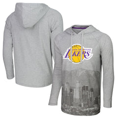 NBA Los Angeles Lakers Stadium Essentials Atrium Raglan Long Sleeve Hoodie T-Shirt