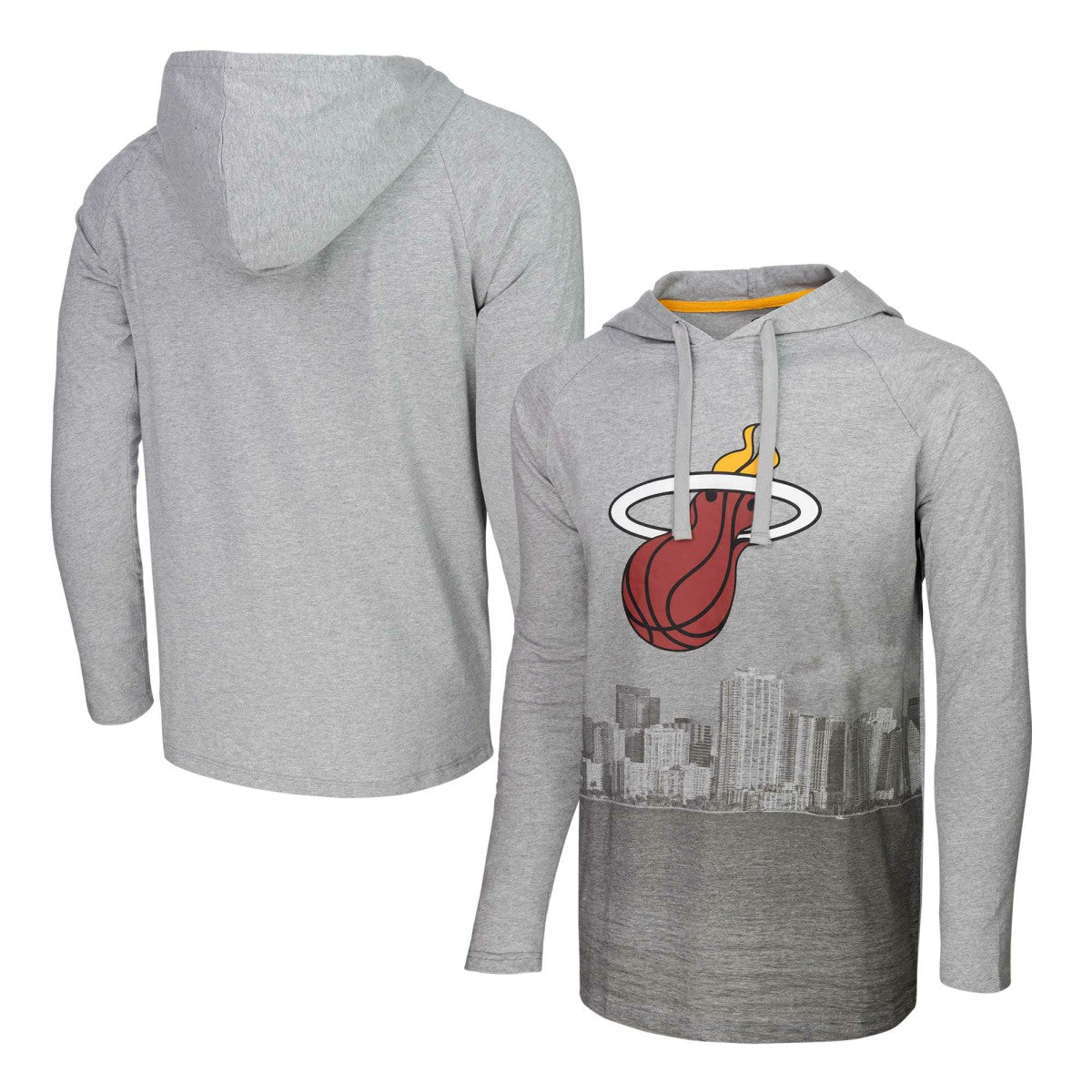 NBA Miami Heat Stadium Essentials Atrium Raglan Long Sleeve Hoodie T-Shirt