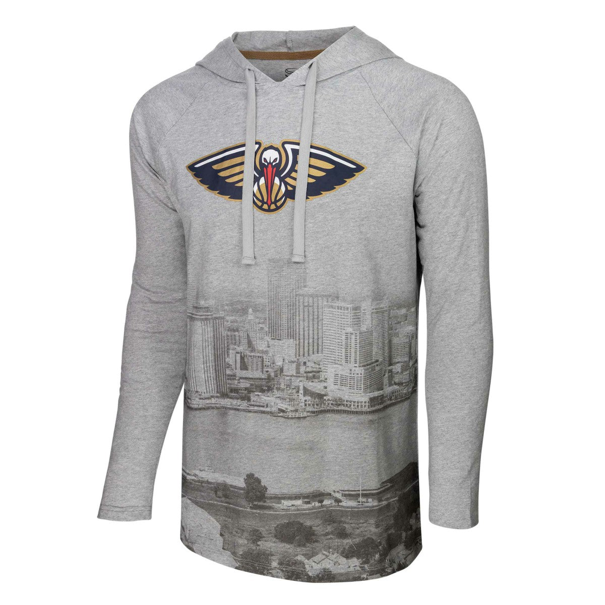 NBA New Orleans Pelicans Stadium Essentials Atrium Raglan Long Sleeve Hoodie T-Shirt