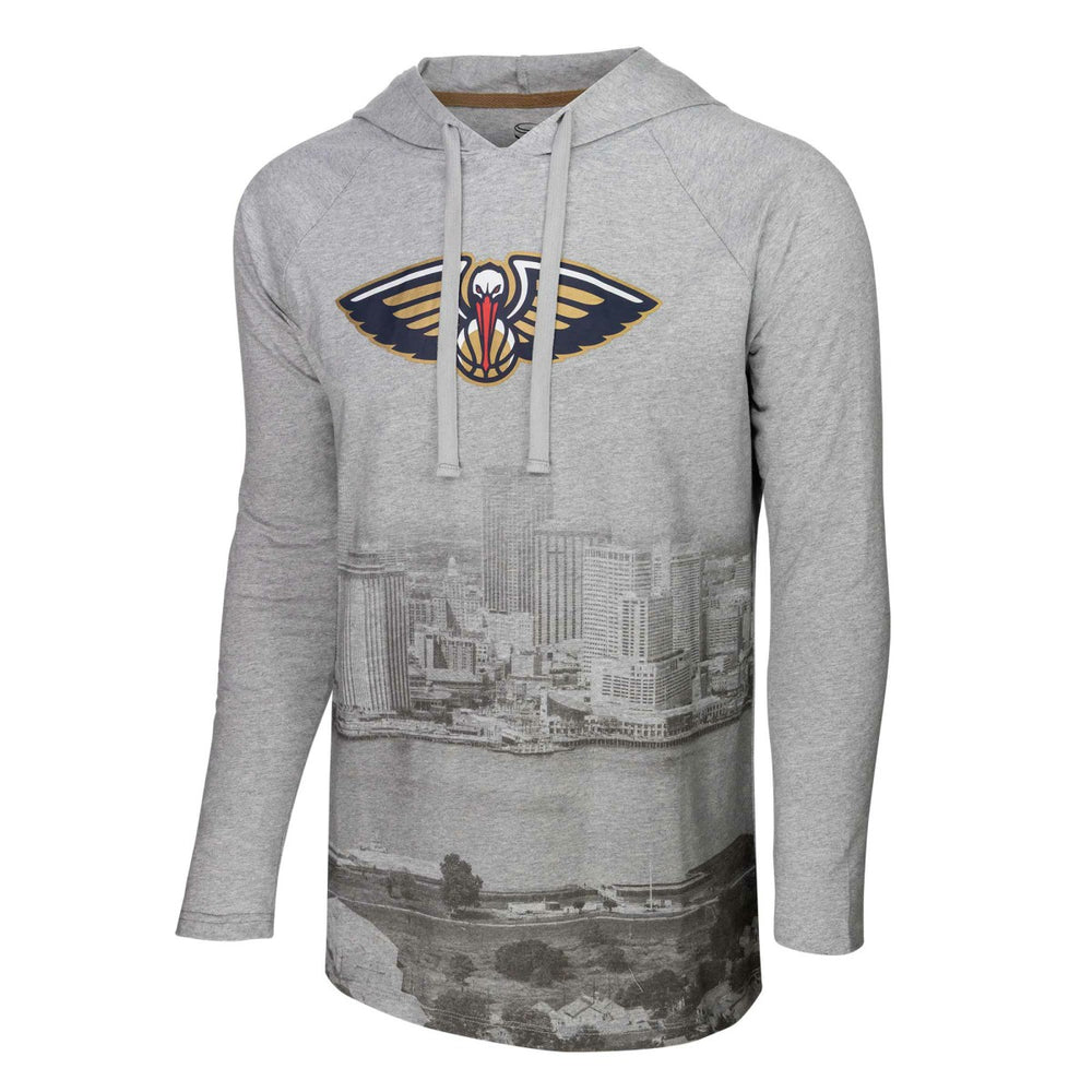 NBA New Orleans Pelicans Stadium Essentials Atrium Raglan Long Sleeve Hoodie T-Shirt