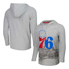 NBA Philadelphia 76ers Stadium Essentials Atrium Raglan Long Sleeve Hoodie T-Shirt