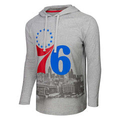 NBA Philadelphia 76ers Stadium Essentials Atrium Raglan Long Sleeve Hoodie T-Shirt