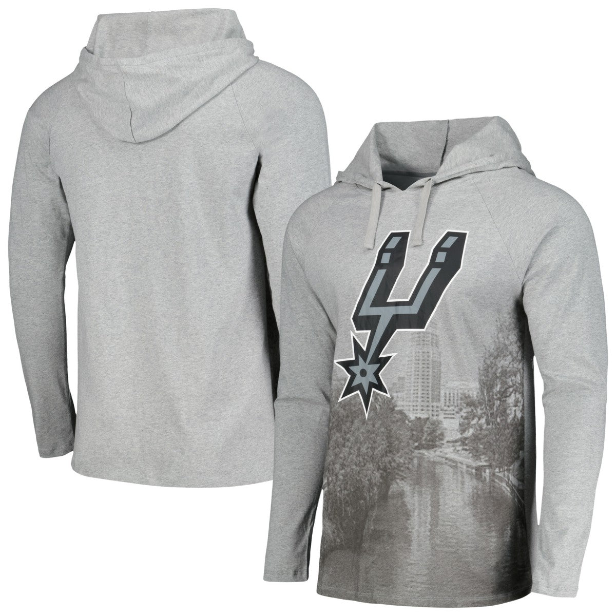 NBA San Antonio Spurs Stadium Essentials Atrium Raglan Long Sleeve Hoodie T-Shirt