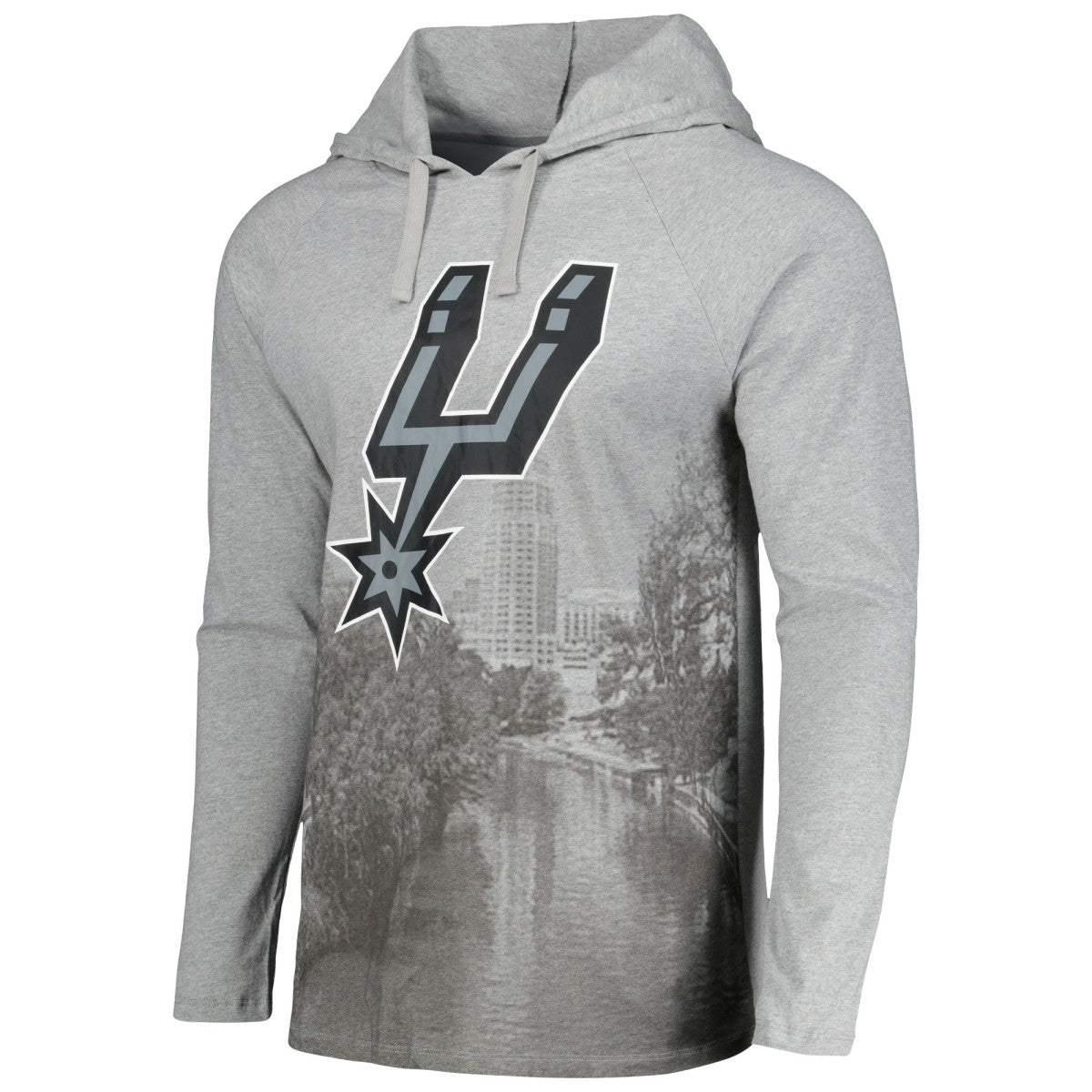 NBA San Antonio Spurs Stadium Essentials Atrium Raglan Long Sleeve Hoodie T-Shirt