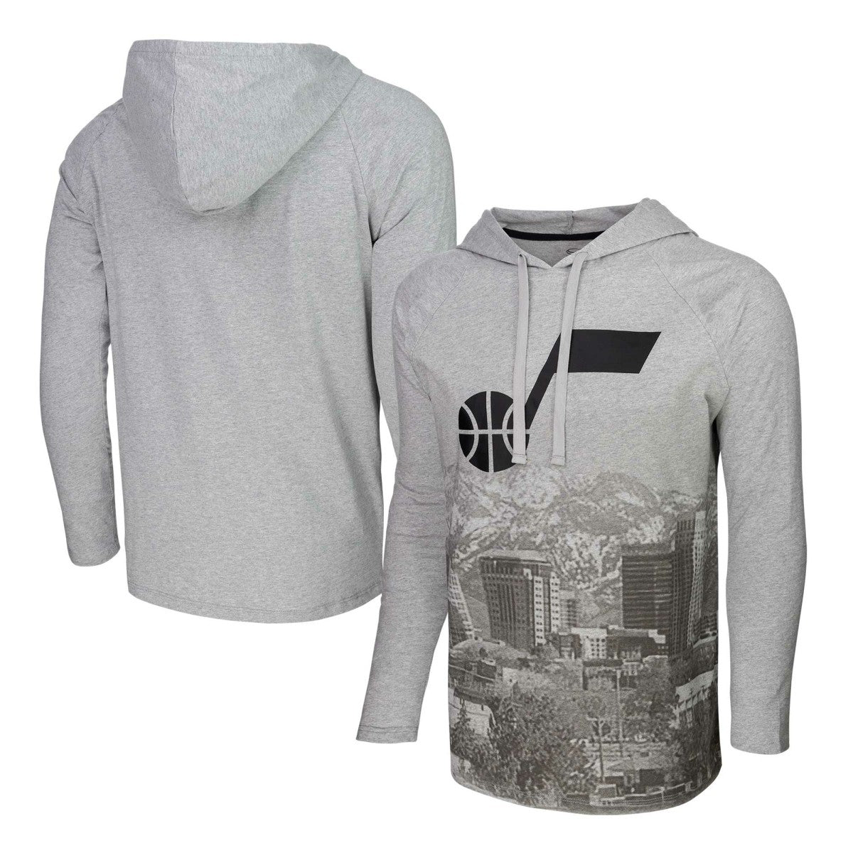 NBA Utah Jazz Stadium Essentials Atrium Raglan Long Sleeve Hoodie T-Shirt