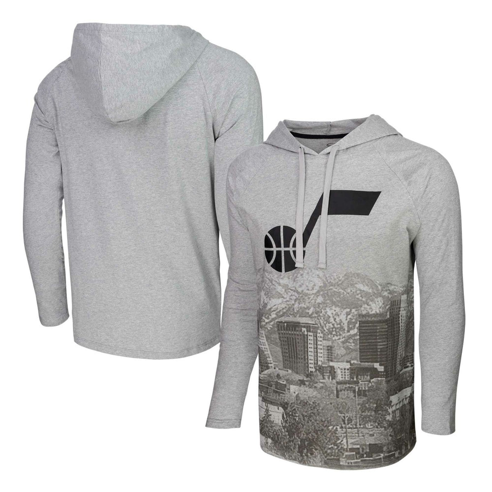 NBA Utah Jazz Stadium Essentials Atrium Raglan Long Sleeve Hoodie T-Shirt