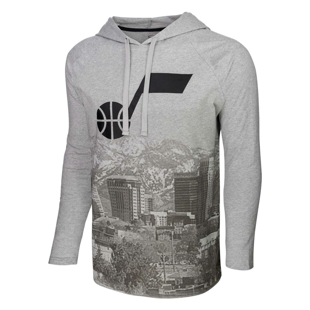 NBA Utah Jazz Stadium Essentials Atrium Raglan Long Sleeve Hoodie T-Shirt