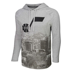 NBA Utah Jazz Stadium Essentials Atrium Raglan Long Sleeve Hoodie T-Shirt