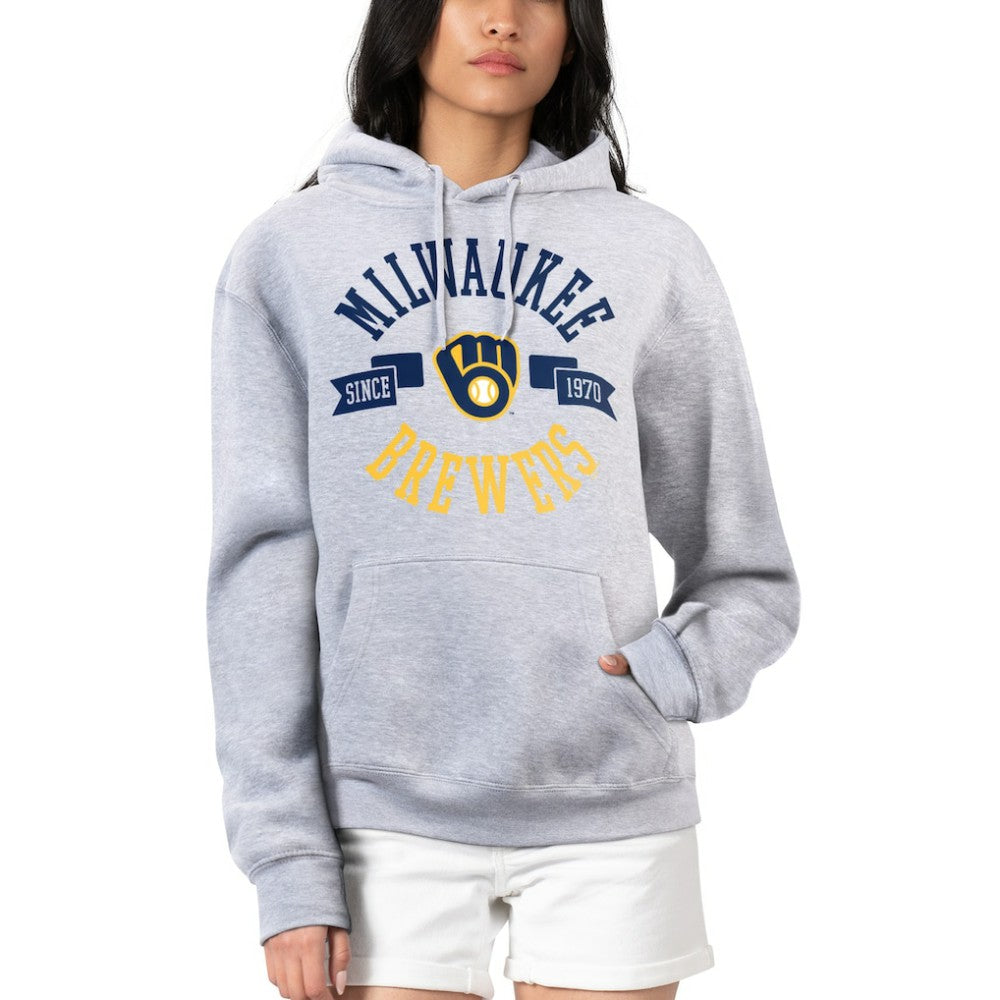 MLB Milwaukee Brewers G-III 4Her by Carl Banks Women's City Graphic Pullover Hoodie
