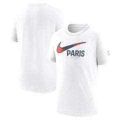 Paris Saint-Germain Youth Swoosh T-Shirt - Nike White