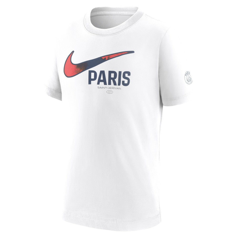 Paris Saint-Germain Youth Swoosh T-Shirt - Nike White