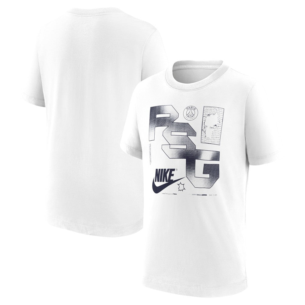 Paris Saint-Germain Youth Futura T-Shirt - Nike White