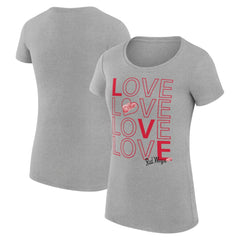 NHL Heather Gray Detroit Red Wings G-III 4Her by Carl Banks Women's Super-Slim Fit Lightweight Hockey Love T-Shirt