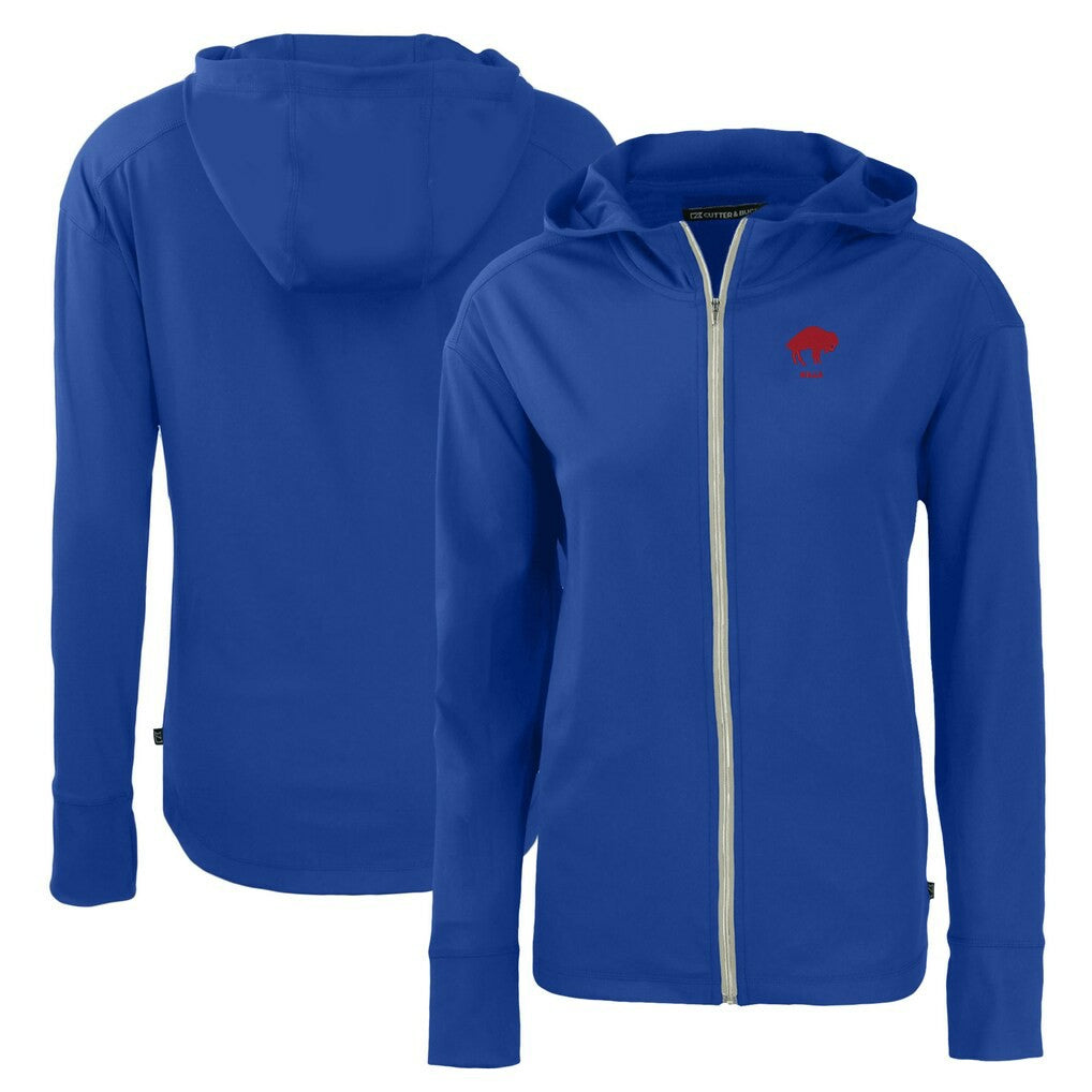 Cutter & Buck Women's Throwback Daybreak Eco Recycled Half-Zip Hoodie - Buffalo Bills