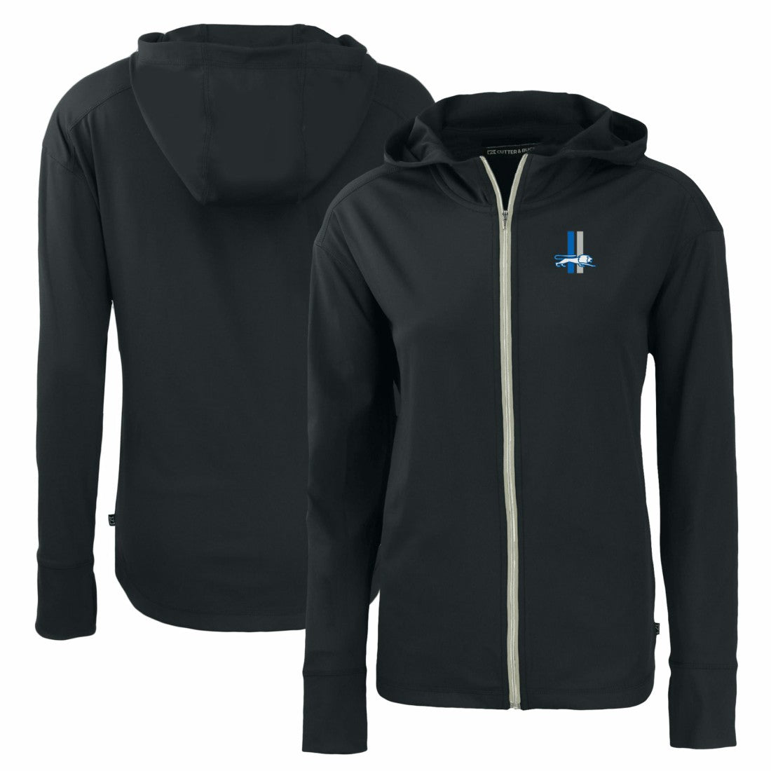 Cutter & Buck Women's Throwback Daybreak Eco Recycled Half-Zip Hoodie - Detroit Lions