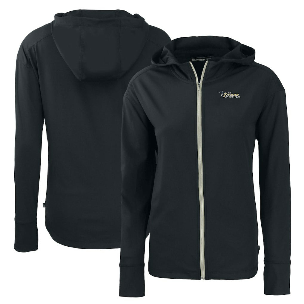 Cutter & Buck Women's Throwback Daybreak Eco Recycled Half-Zip Hoodie - New York Jets