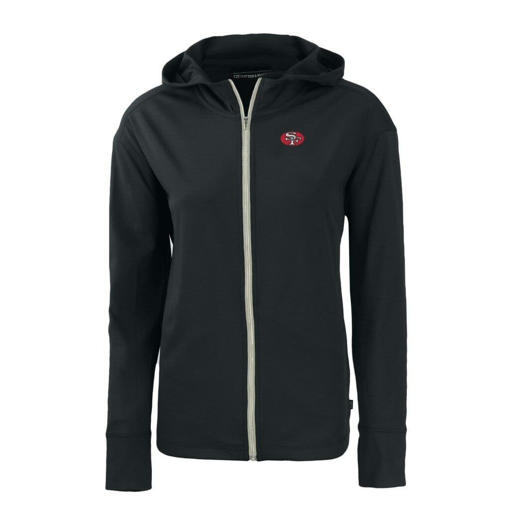 Cutter & Buck Women's Throwback Daybreak Eco Recycled Half-Zip Hoodie - San Francisco 49ers