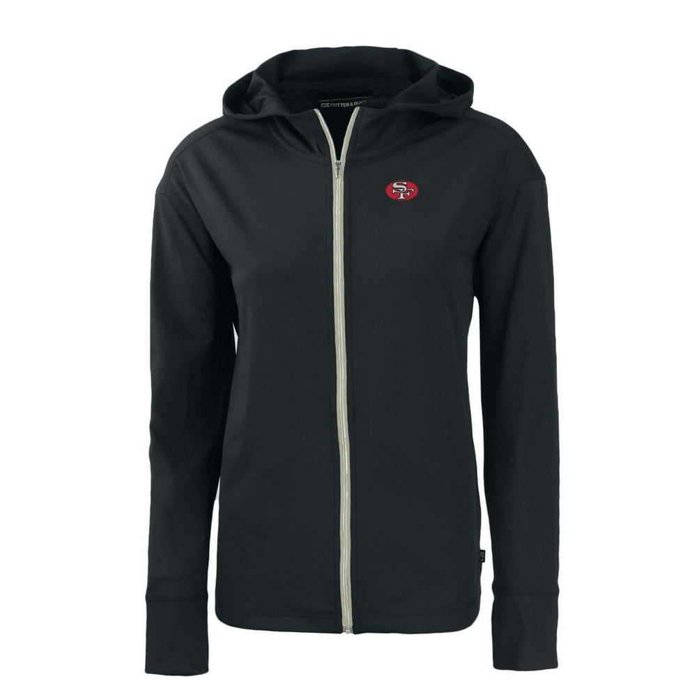 Cutter & Buck Women's Throwback Daybreak Eco Recycled Half-Zip Hoodie - San Francisco 49ers