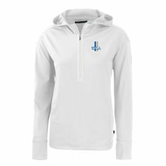 Cutter & Buck Women's Throwback Daybreak Eco Recycled Half-Zip Hoodie - Detroit Lions