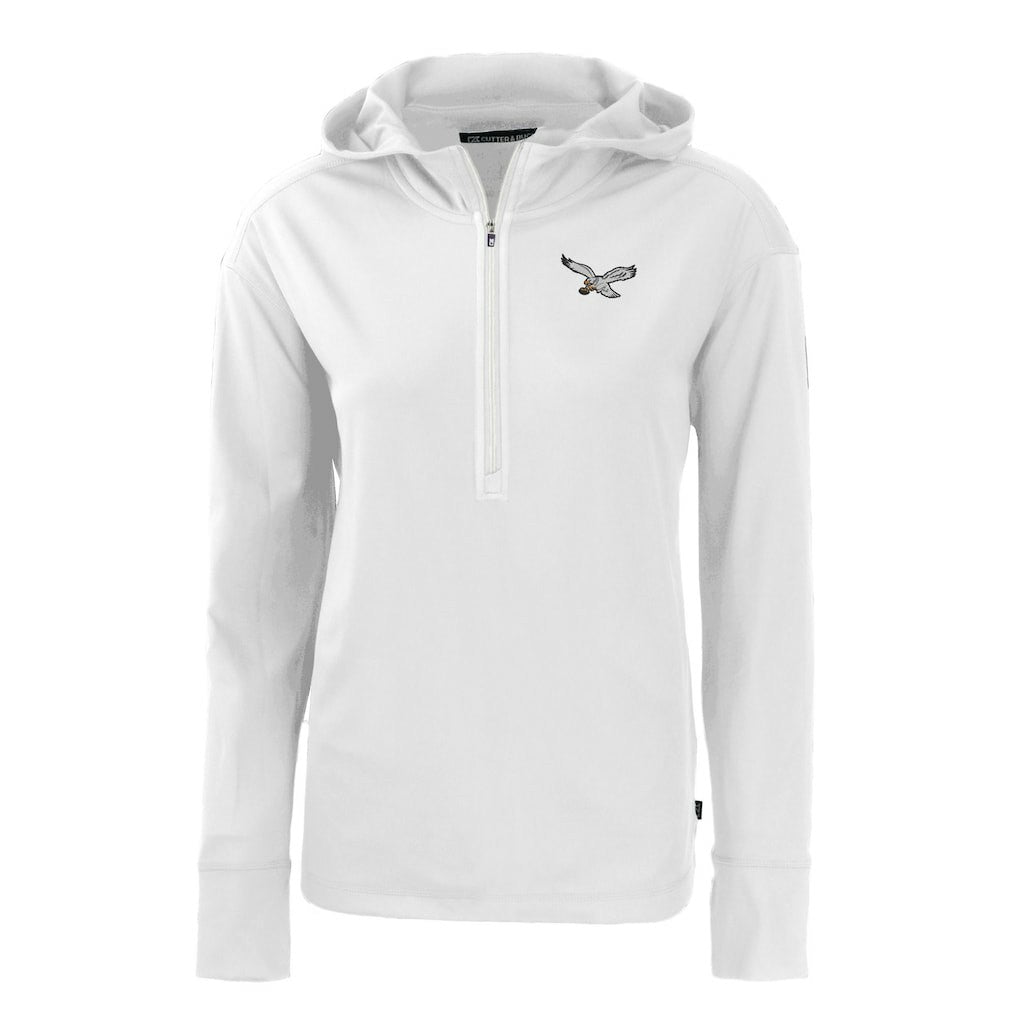 Cutter & Buck Women's Throwback Daybreak Eco Recycled Half-Zip Hoodie - Philadelphia Eagles