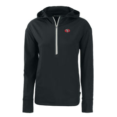 Cutter & Buck Women's Throwback Daybreak Eco Recycled Half-Zip Hoodie - San Francisco 49ers