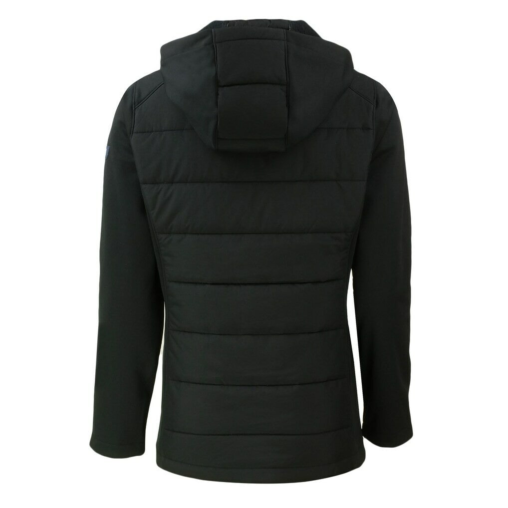 Cutter & Buck Women's Throwback Evoke Hybrid Eco Softshell Recycled Full-Zip Hoodie Jacket - San Francisco 49ers