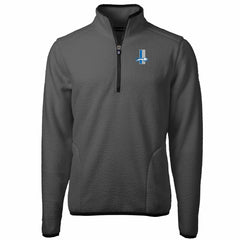 Cutter & Buck Throwback Cascade Eco Sherpa Fleece Quarter-Zip Pullover Jacket - Detroit Lions
